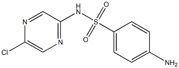 4-Amino-N-(5-chloropyrazin-2-yl)benzenesulfonamide 结构式