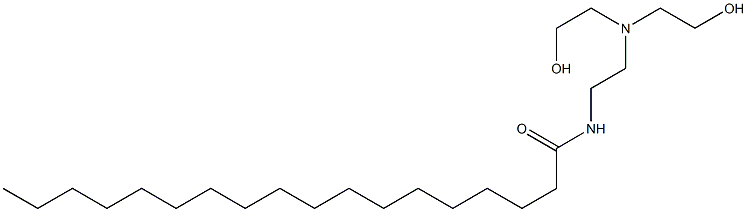 N-[2-[Bis(2-hydroxyethyl)amino]ethyl]stearamide 结构式