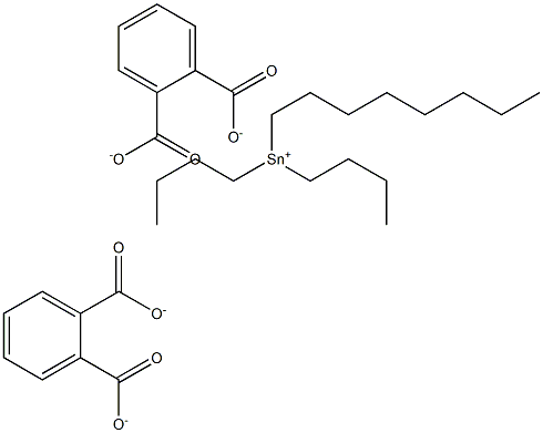 Bis(phthalic acid 1-octyl)dibutyltin(IV) salt 结构式