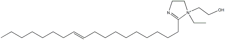 1-Ethyl-1-(2-hydroxyethyl)-2-(10-octadecenyl)-2-imidazoline-1-ium 结构式