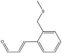 3-[2-[(Methylthio)methyl]phenyl]propenal 结构式