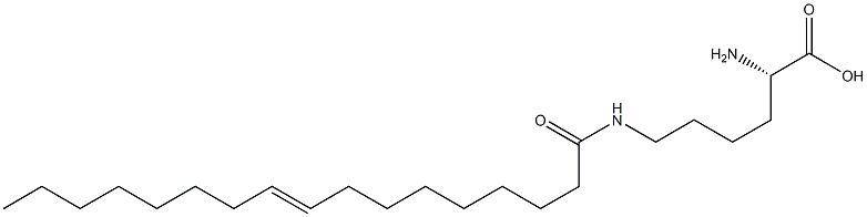 N6-(9-Heptadecenoyl)lysine 结构式