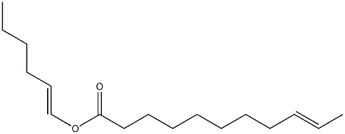 9-Undecenoic acid 1-hexenyl ester 结构式