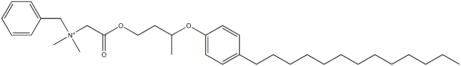 N,N-Dimethyl-N-benzyl-N-[[[3-(4-tridecylphenyloxy)butyl]oxycarbonyl]methyl]aminium 结构式