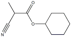 2-Cyanopropionic acid cyclohexyl ester 结构式