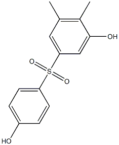 3,4'-Dihydroxy-4,5-dimethyl[sulfonylbisbenzene] 结构式