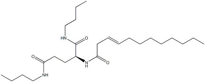 N2-(3-Dodecenoyl)-N1,N5-dibutylglutaminamide 结构式