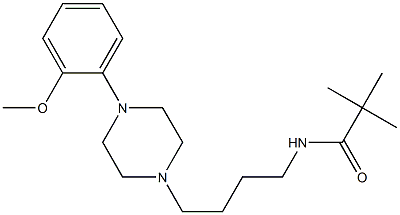 N-[4-[4-(2-Methoxyphenyl)-1-piperazinyl]butyl]-pivalamide 结构式