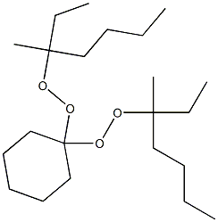 1,1-Bis(1-ethyl-1-methylpentylperoxy)cyclohexane 结构式
