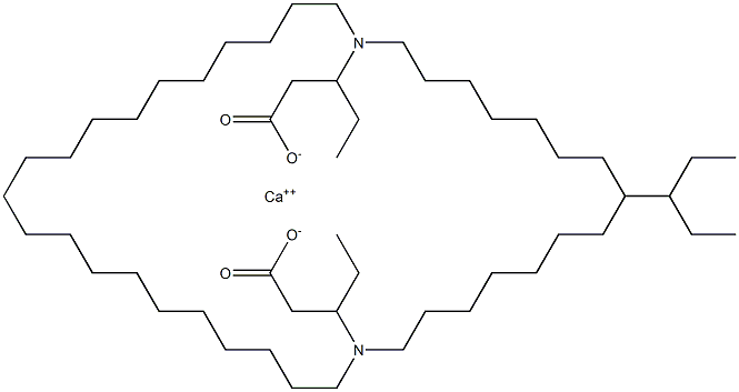 Bis[3-(diundecylamino)valeric acid]calcium salt 结构式