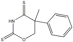 5,6-Dihydro-5-methyl-5-phenyl-2H-1,3-oxazine-2,4(3H)-dithione 结构式