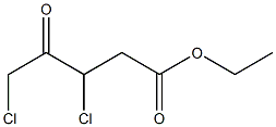 3,5-Dichloro-4-oxovaleric acid ethyl ester 结构式