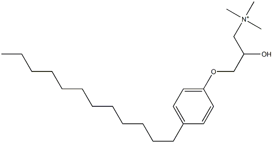 3-(4-Dodecylphenoxy)-2-hydroxy-N,N,N-trimethyl-1-propanaminium 结构式