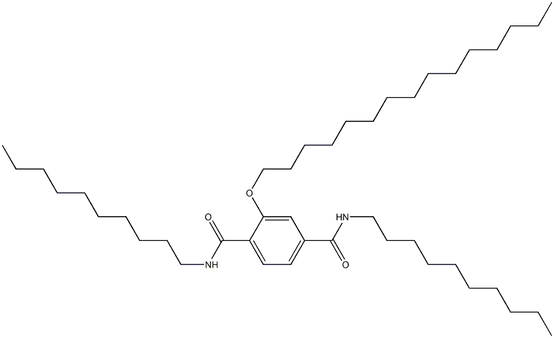 2-(Pentadecyloxy)-N,N'-didecylterephthalamide 结构式