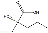 [S,(+)]-2-Ethyl-2-hydroxyvaleric acid 结构式