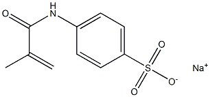 4-(Methacryloylamino)benzenesulfonic acid sodium salt 结构式