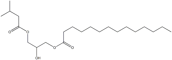 (+)-L-Glycerol 1-isovalerate 3-myristate 结构式