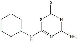 4-Amino-6-(piperidinoamino)-2H-1,3,5-thiadiazine-2-thione 结构式