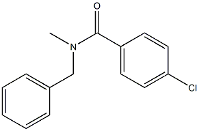 N-Benzyl-N-methyl-4-chlorobenzamide 结构式