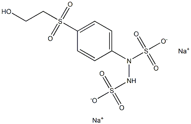 1-[p-(2-Hydroxyethylsulfonyl)phenyl]hydrazine-1,2-disulfonic acid disodium salt 结构式