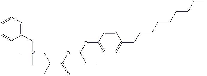 N,N-Dimethyl-N-benzyl-N-[2-[[1-(4-nonylphenyloxy)propyl]oxycarbonyl]propyl]aminium 结构式