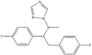 N-Methyl-N-[1,2-bis(4-fluorophenyl)ethyl]-1H-1,2,4-triazol-1-amine 结构式