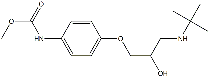 [4-[2-Hydroxy-3-(tert-butylamino)propoxy]phenyl]carbamic acid methyl ester 结构式