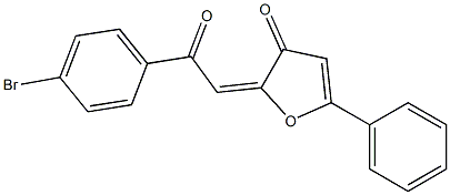 2-(4-Bromobenzoylmethylene)-5-phenylfuran-3(2H)-one 结构式