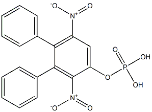 Phosphoric acid diphenyl(2,5-dinitrophenyl) ester 结构式