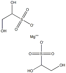 Bis(1,2-dihydroxyethanesulfonic acid)magnesium salt 结构式