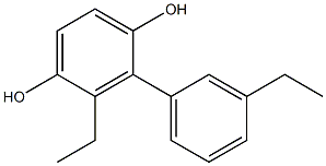 2-(3-Ethylphenyl)-3-ethylbenzene-1,4-diol 结构式