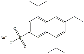 4,6,8-Triisopropyl-2-naphthalenesulfonic acid sodium salt 结构式