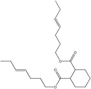 1,2-Cyclohexanedicarboxylic acid bis(4-heptenyl) ester 结构式