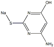 6-Amino-2-sodiothiopyrimidin-4-ol 结构式