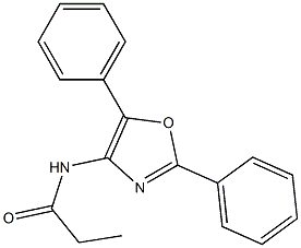 N-(2,5-Diphenyl-4-oxazolyl)propionamide 结构式