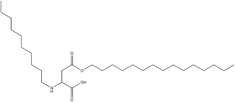 2-Decylamino-3-(pentadecyloxycarbonyl)propionic acid 结构式