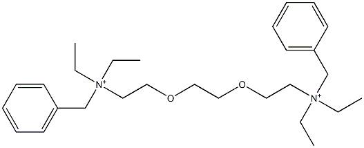 N,N'-[Ethylenebis(oxyethylene)]bis(N,N-diethylbenzenemethanaminium) 结构式