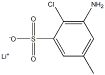 3-Amino-2-chloro-5-methylbenzenesulfonic acid lithium salt 结构式