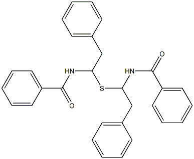 Bis(1-benzoylamino-2-phenylethyl) sulfide 结构式