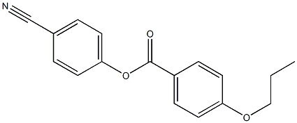 p-Propoxybenzoic acid p-cyanophenyl ester 结构式