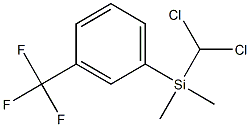 (Dichloromethyl)dimethyl(3-trifluoromethylphenyl)silane 结构式