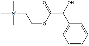 (-)-Trimethyl[2-[[hydroxy(phenyl)acetyl]oxy]ethyl]aminium 结构式