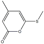 4-Methyl-6-(methylthio)-2-pyrone 结构式