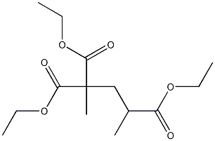 2,2,4-Pentanetricarboxylic acid triethyl ester 结构式