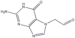 2-Amino-6-oxo-1,6-dihydro-7H-purine-7-acetaldehyde 结构式