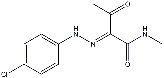 2-[2-(4-Chlorophenyl)hydrazono]-N-methylacetoacetamide 结构式