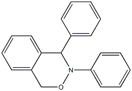 3,4-Dihydro-3,4-diphenyl-1H-2,3-benzoxazine 结构式