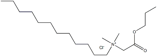 N,N-Dimethyl-N-(propoxycarbonylmethyl)dodecylammonium chloride 结构式