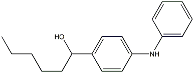 4-(1-Hydroxyhexyl)phenylphenylamine 结构式