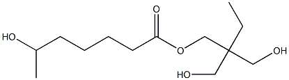 6-Hydroxyheptanoic acid 2,2-bis(hydroxymethyl)butyl ester 结构式